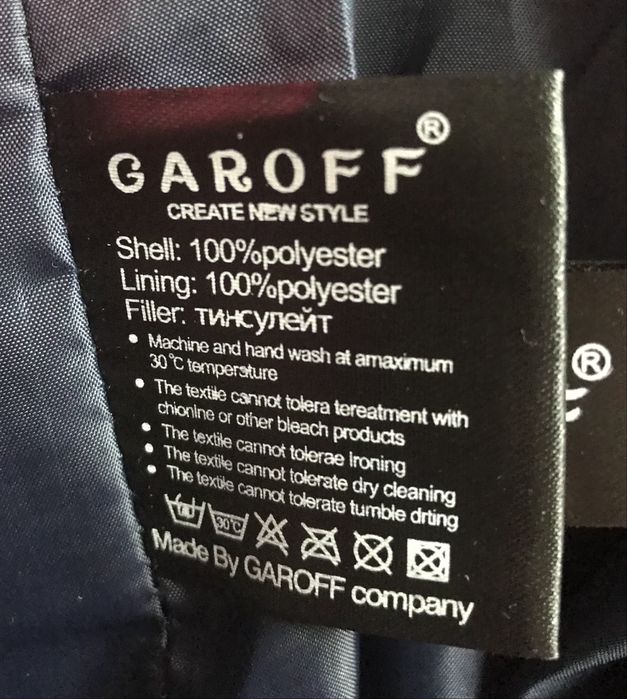 Kurtka ciepła GAROFF r. M 38 pikowana damska zimowa długa z kapturem