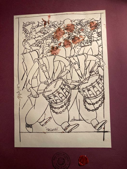 ALMADA NEGREIROS 2 estampas 1972