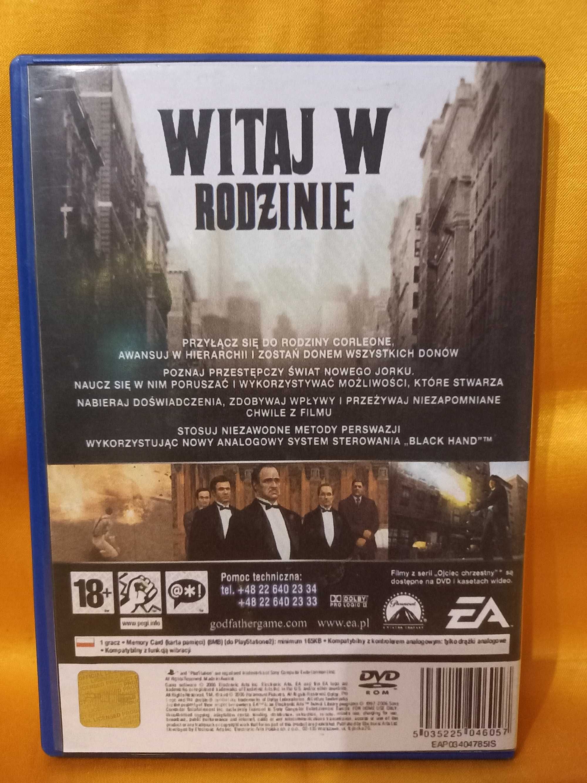 [Polska wersja] Gra Ojciec Chrzestny The Godfather PS2 PlayStation 2