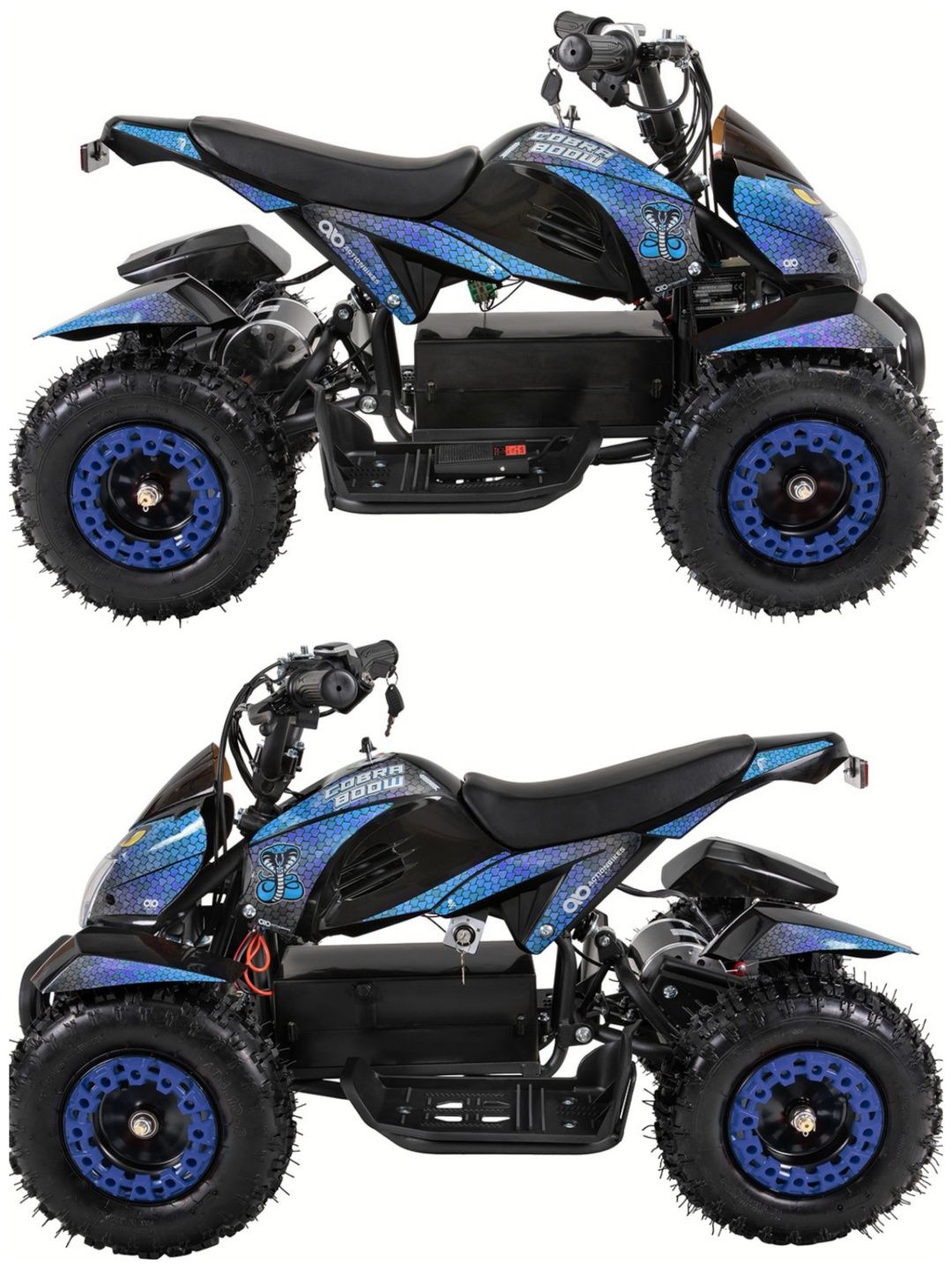 Mini mota quad eléctrica moto 4 ATV elétrica Cobra 36V 800W