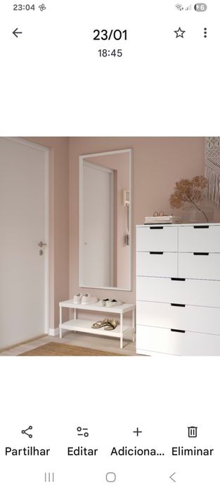 Espelho Branco como novo