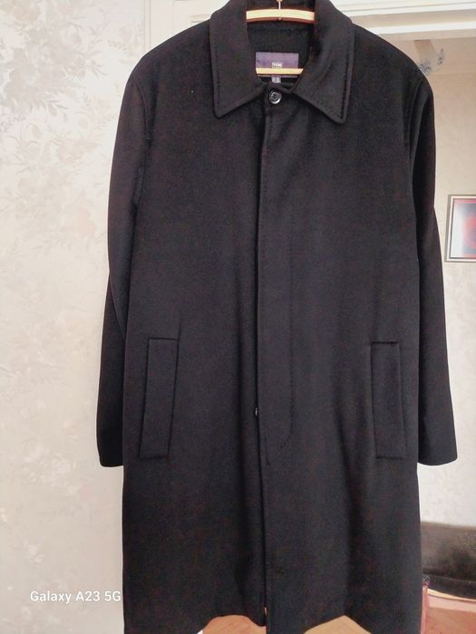 Пальто чоловіче шерстяне чорне