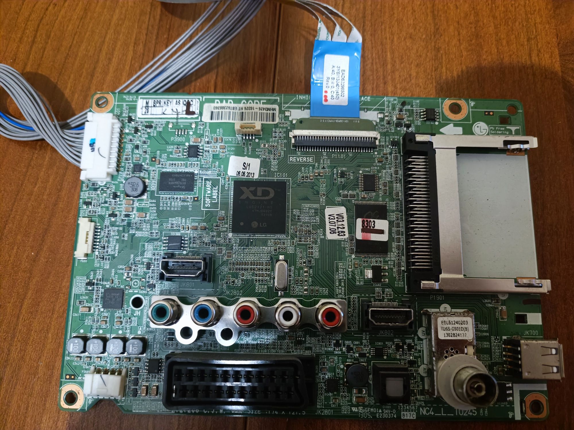 Elektronika telewizora LG, zasialcz, PCB itp