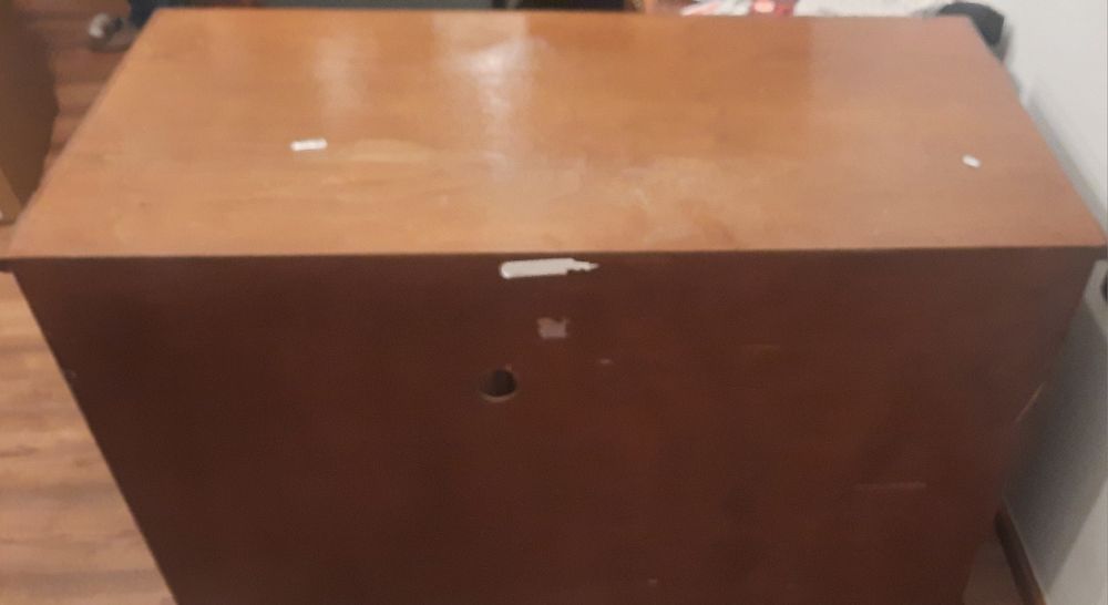 Secretaria de madeira usada