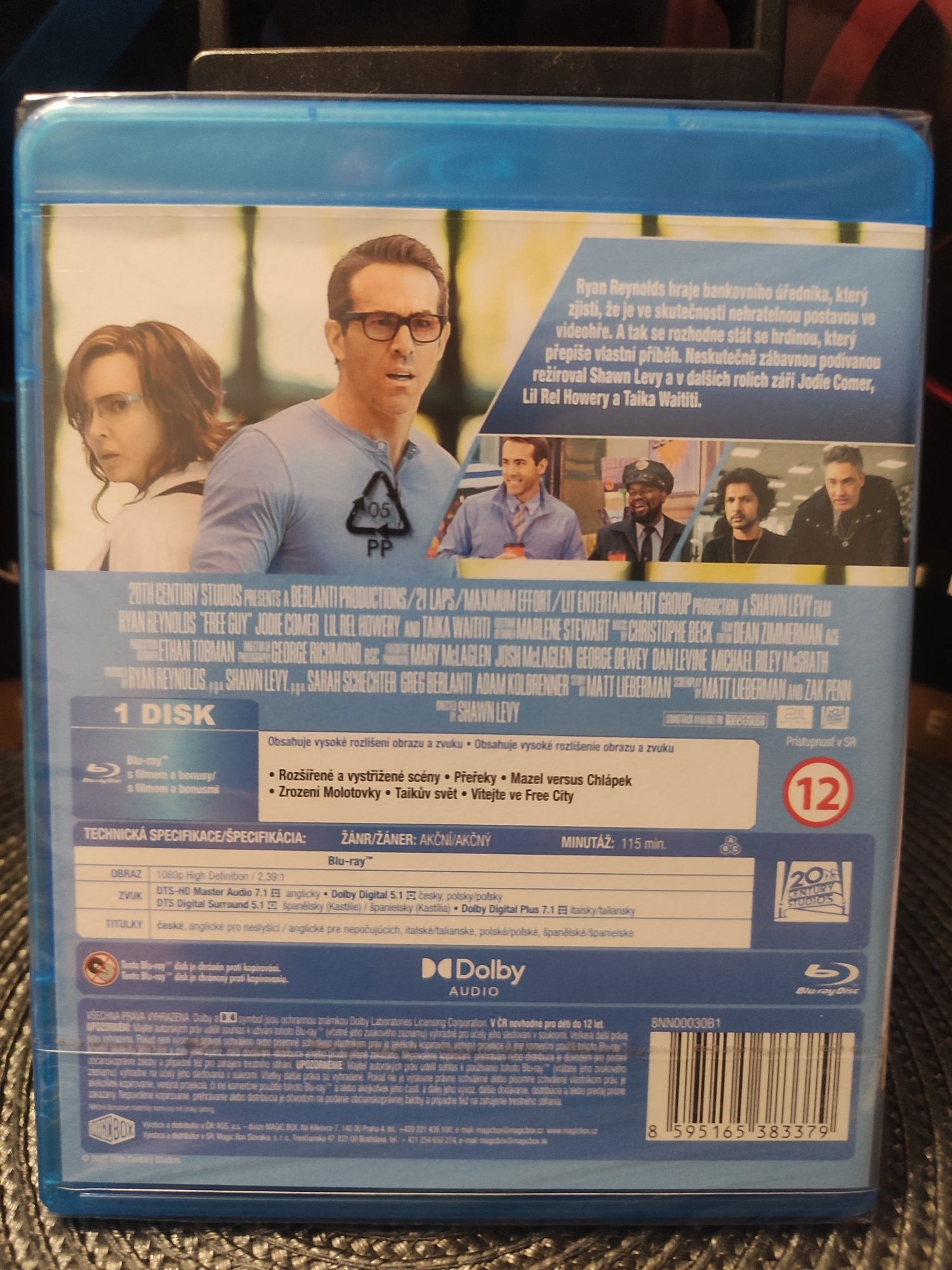 Film blu-ray Free guy (Ryan Reynolds) Pl