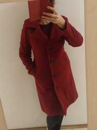 Płaszcz zimowy 42/44 w kolorze ciemna czerwień bordo