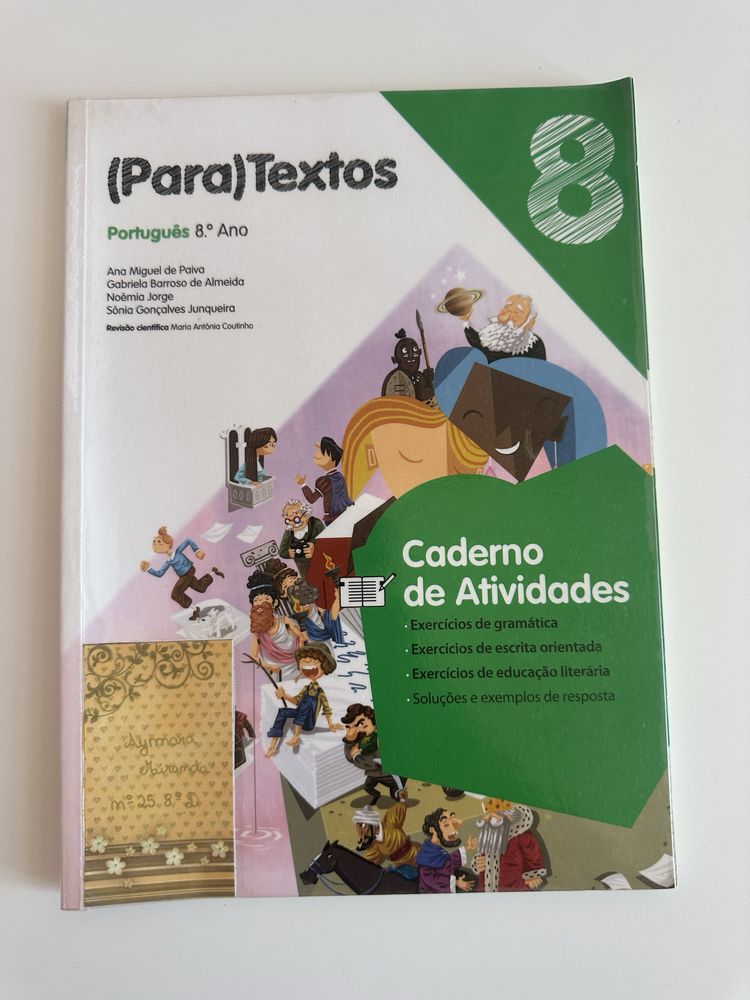 Caderno de Atividades 8 ano “ParaTextos” com guia de Leitura