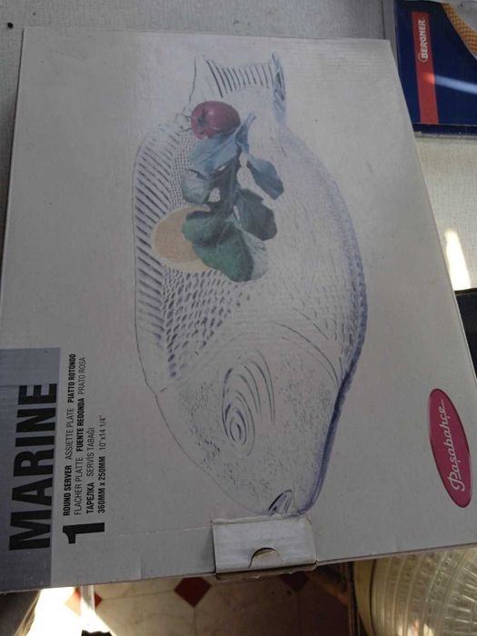 Скляне блюдо Pasabahce у формі риби (оригінал, Туреччина)