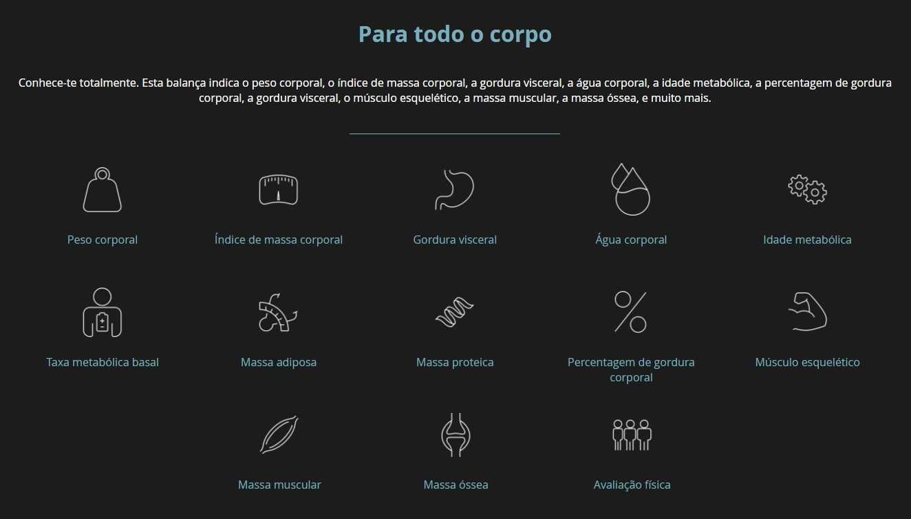 Smart Scale com Monitor Cardíaco - Nova
