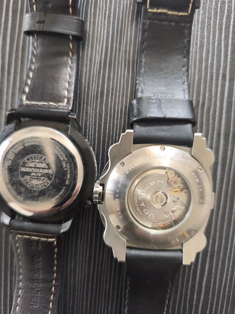 2 Relógios Hamilton Bellow zero e Citizen navihawk.