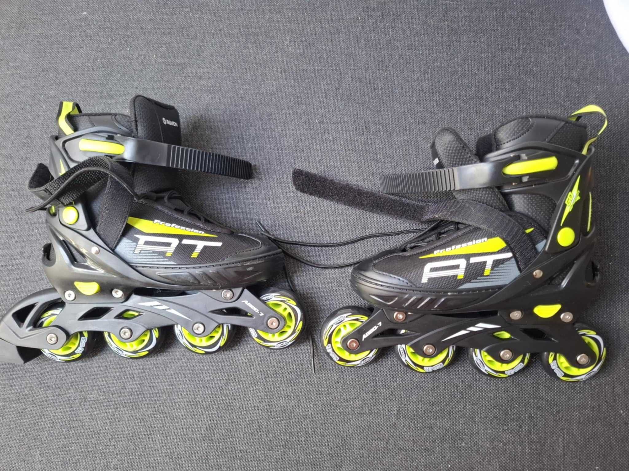 Rolki regulowane RAVEN Profession Black/Lime 35-39