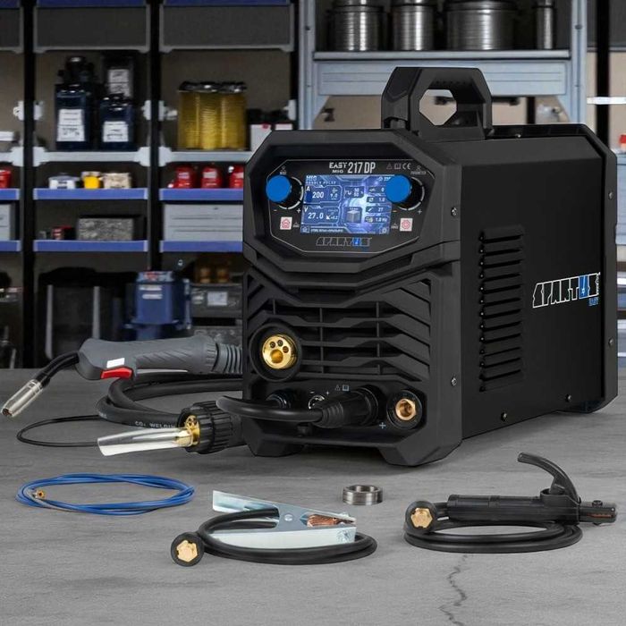 SPAWARKA MIGOMAT do spawania stali i alu Spartus Easy Mig 217 2x PULS