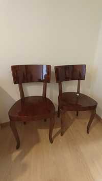 Conjunto cadeiras vintage/art deco