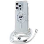 Etui Karl Lagerfeld IML Choupette Head & Cord MagSafe na iPhone 15 Pro