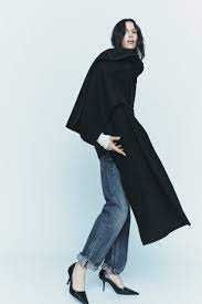 ZARA peleryna z kapturem super dodatek do wierzchniego okrycia NOWA