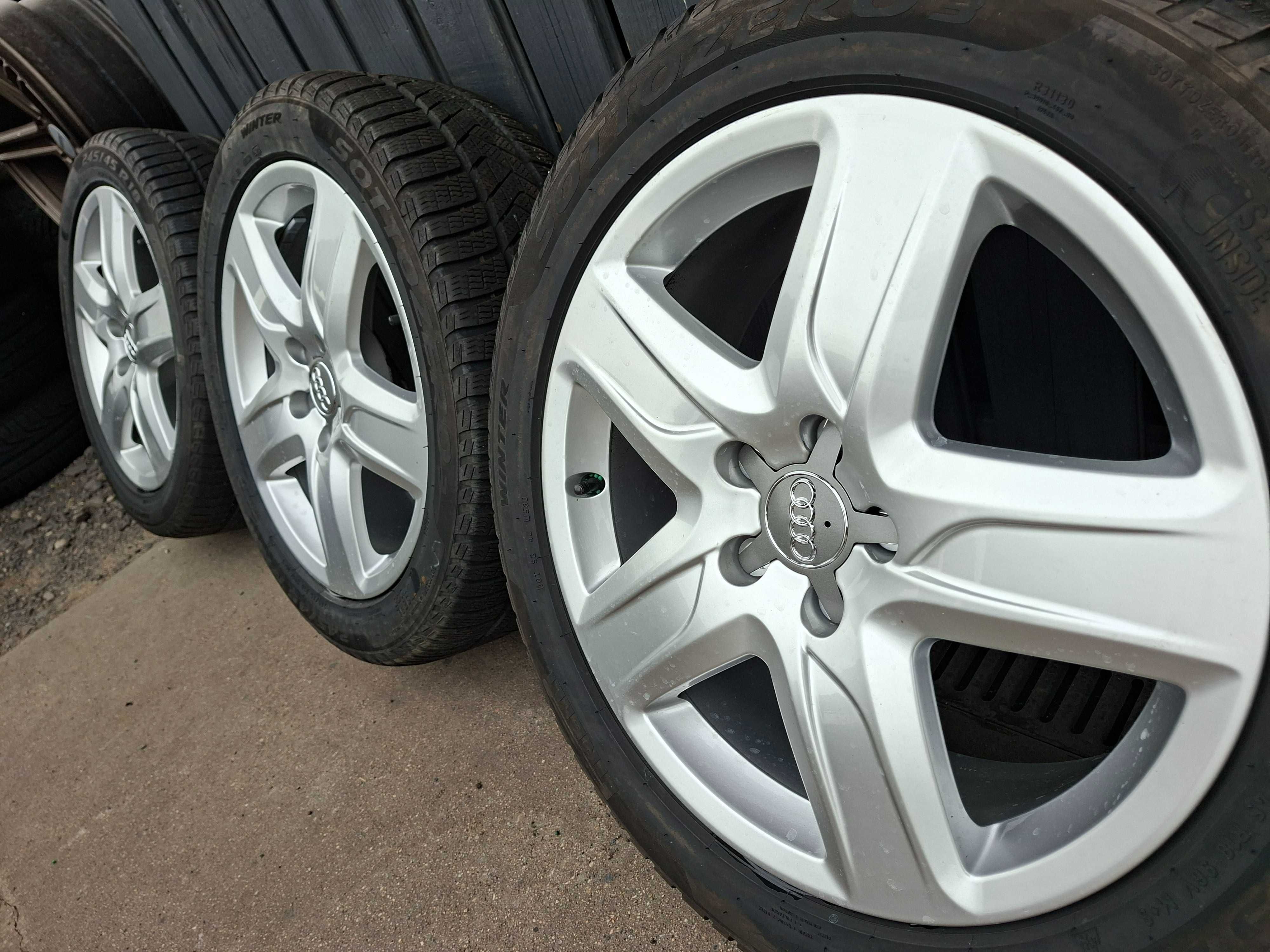 [K46] Koła ZIMOWE,ALUFELGI 18'' 5x112 ORYGINAŁ AUDI A6 C7+245/45