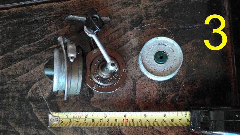 Conjunto de carretos antigos Luxor, Mitchell e Shakespeare.