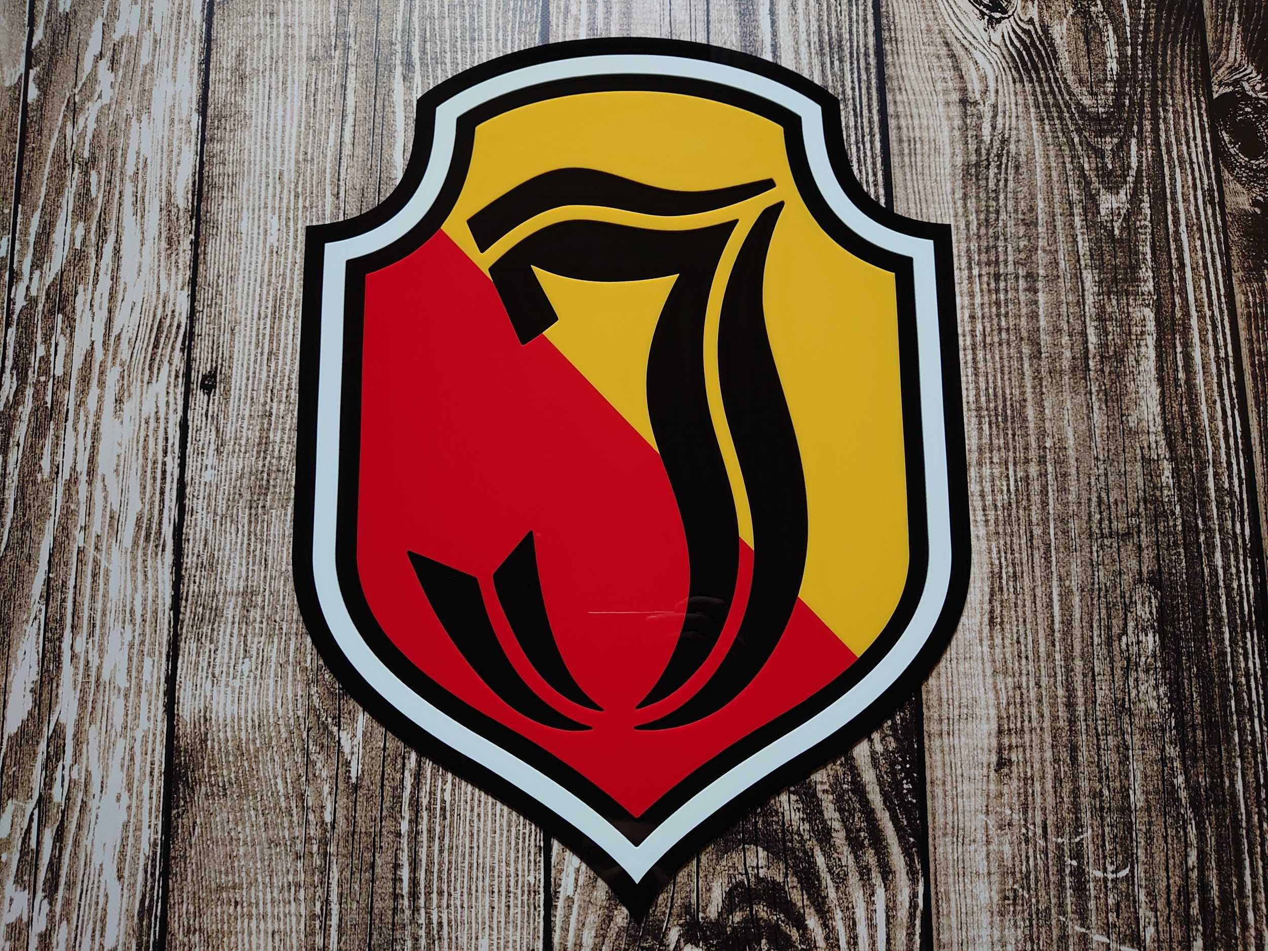 Herb Jagiellonia Białystok na ścianę prezent dla fana klubu dla męża