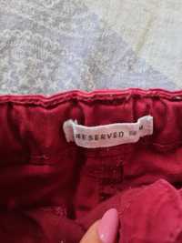 Bordowe burgundowe spodnie Reserved