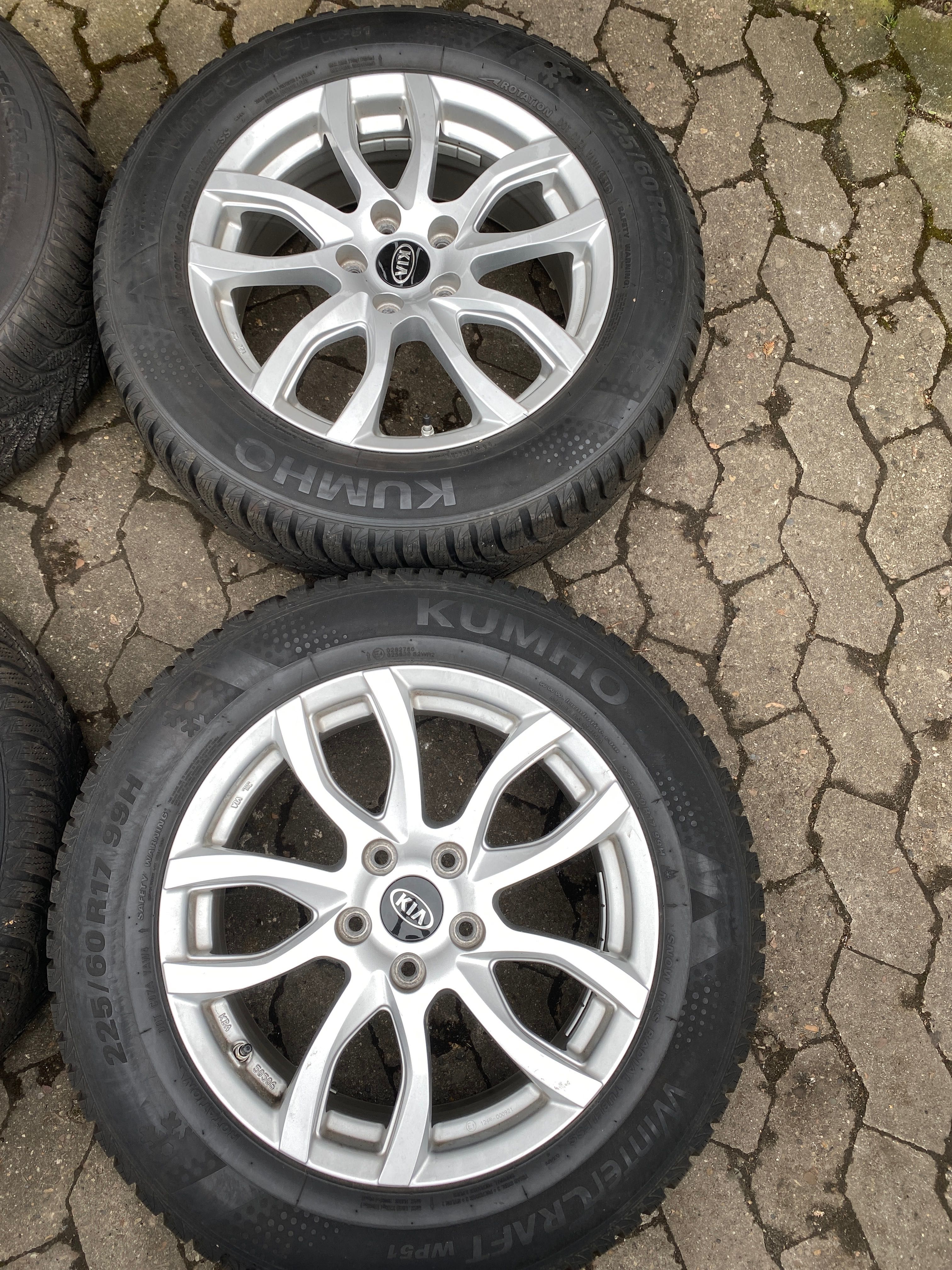 Koła aluminiowe KIA Hyundai 5x114,3 ET47 7,0x17” opony zima idealne