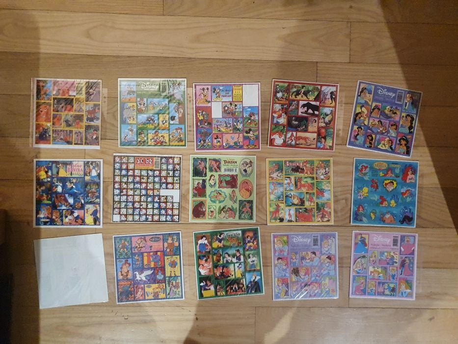 29 arkuszy naklejek, naklejki Disney Derform