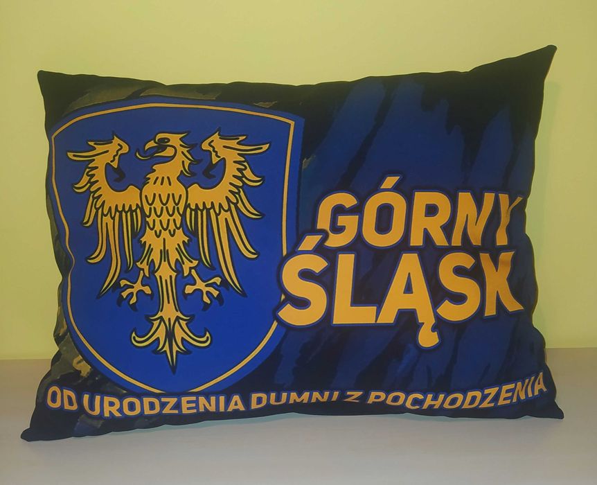 Nowa Poduszka z nadrukiem wzorem Górny Śląsk idealna na prezent