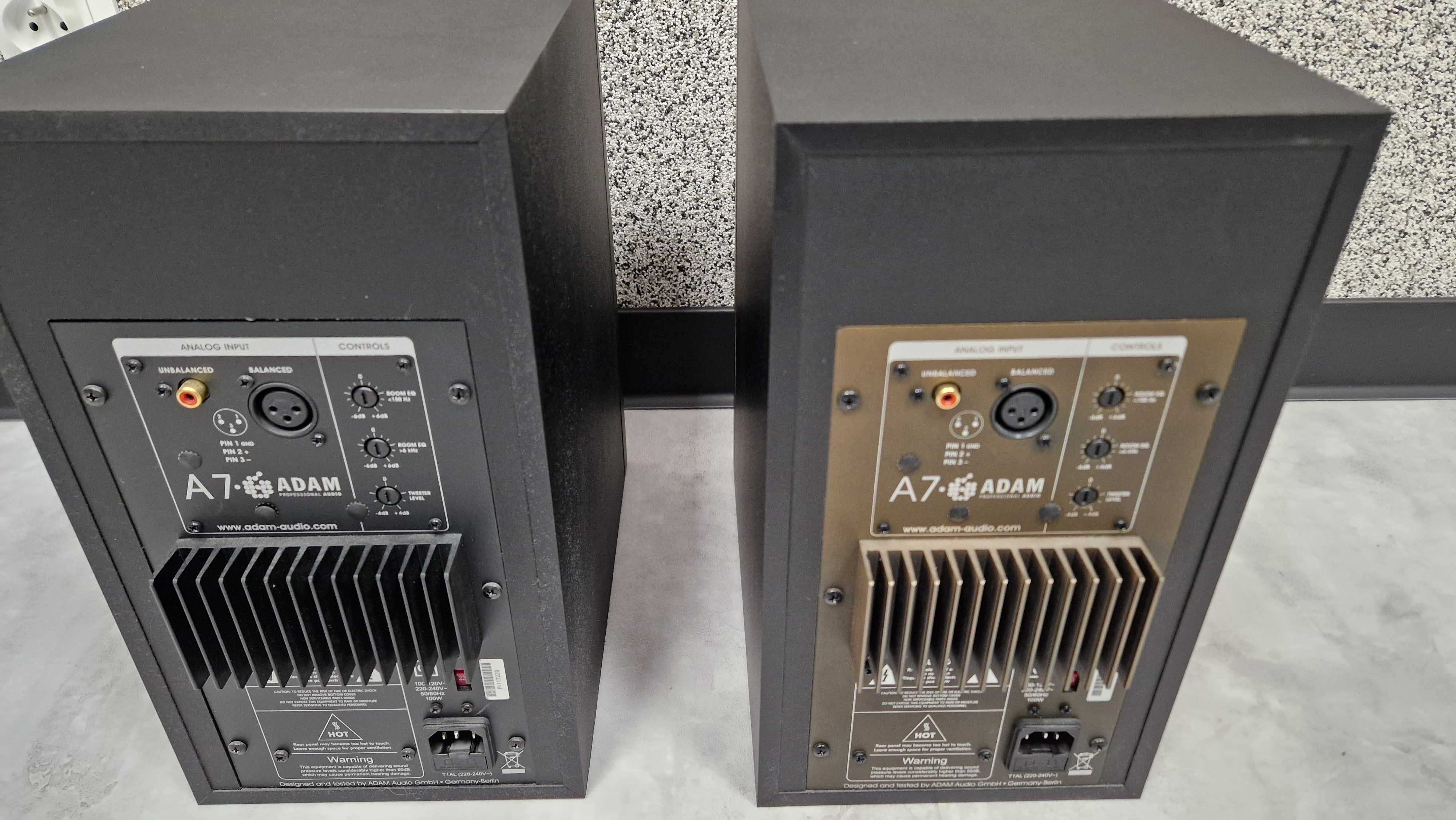 Adam Audio A7 monitor aktywny czarny x2