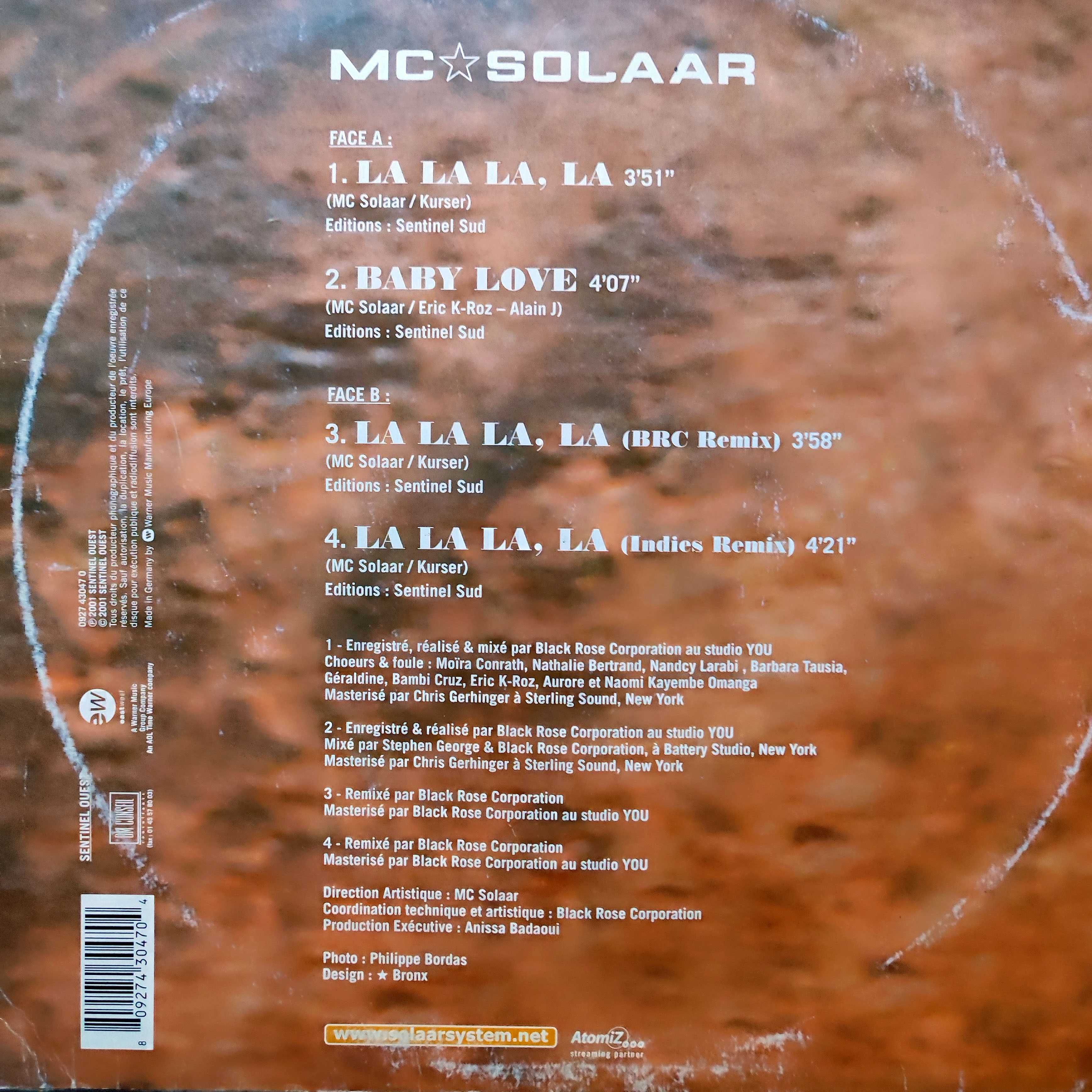 MC SOLAR - LA LA LA, LA (2001r) LP 12" winyl