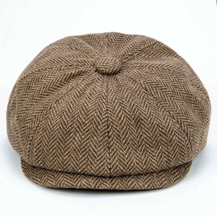 Newsboy кепка восьмиклинка коричнева твідова для хлопчика 2 - 4 р