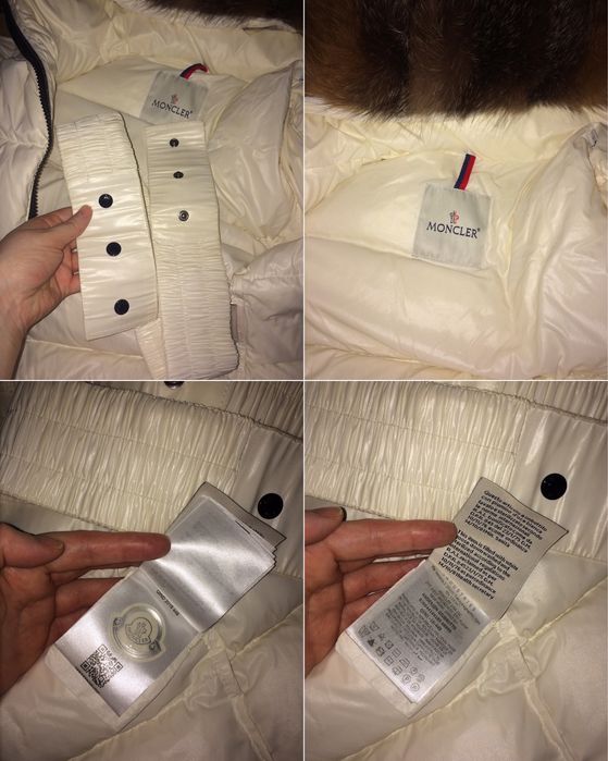 Пальто з поясом-резинкою Moncler S жіноче довге зимове пуховик Монклер