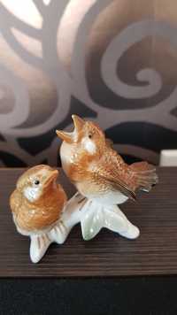 Ptaki, wróble figurka z porcelany Karl Ens
