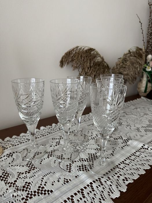 Великі криштальні бокали келихи 6 шт