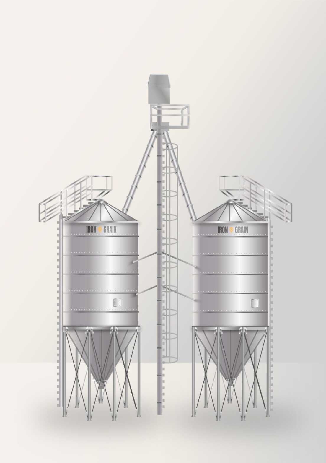 Silosy Paszowe Typu SLP Silos paszowy 10T 100 ton zbiornik na paszę 60