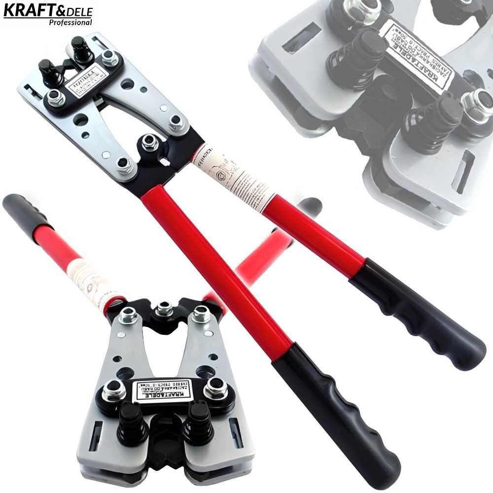 KRAFT&DELE Zaciskarka Praska Do Kabli Tulejek Końcówek 6-50mm KD10257