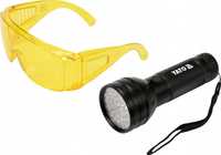 Latarka UV tester klimatyzacji lampa LED+okulary