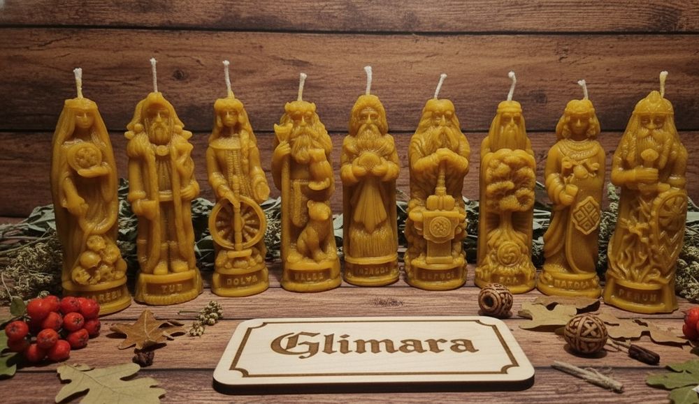 Воскові свічки богів та богинь слав'янського  пантеону