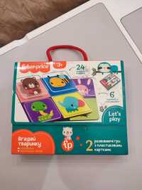 Гра з пластиковими картками Vladi Toys Fisher Price Вгадай тварину