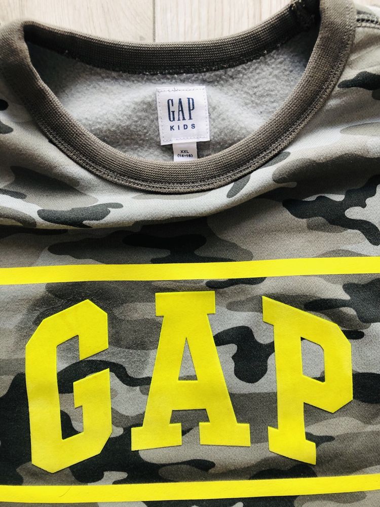 Bluza GAP Kids camo do szkoły  r XXL 14-16 lat