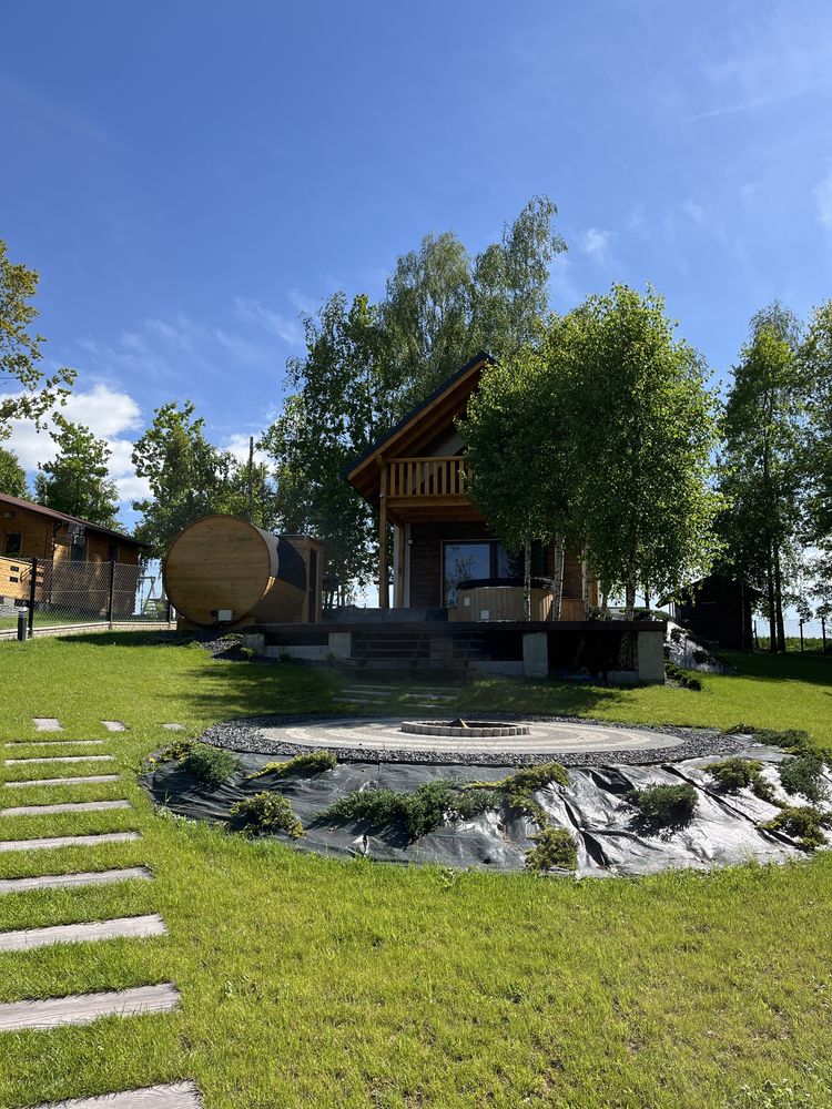 Domek blisko jeziora ,balia z jacuzzi i sauna, warmia mazury