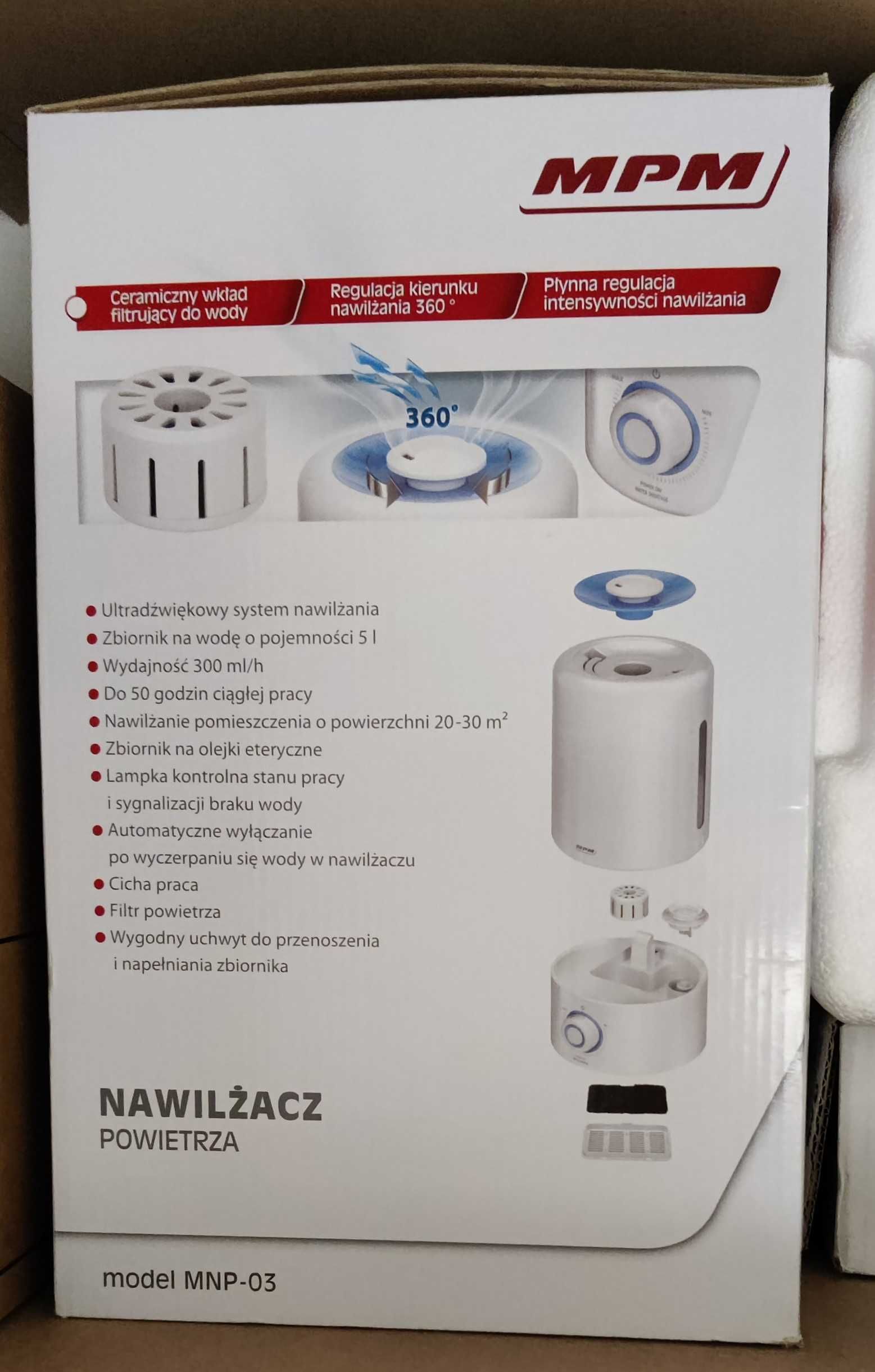 Ultradźwiękowy nawilżacz powietrza MPM MNP-03
