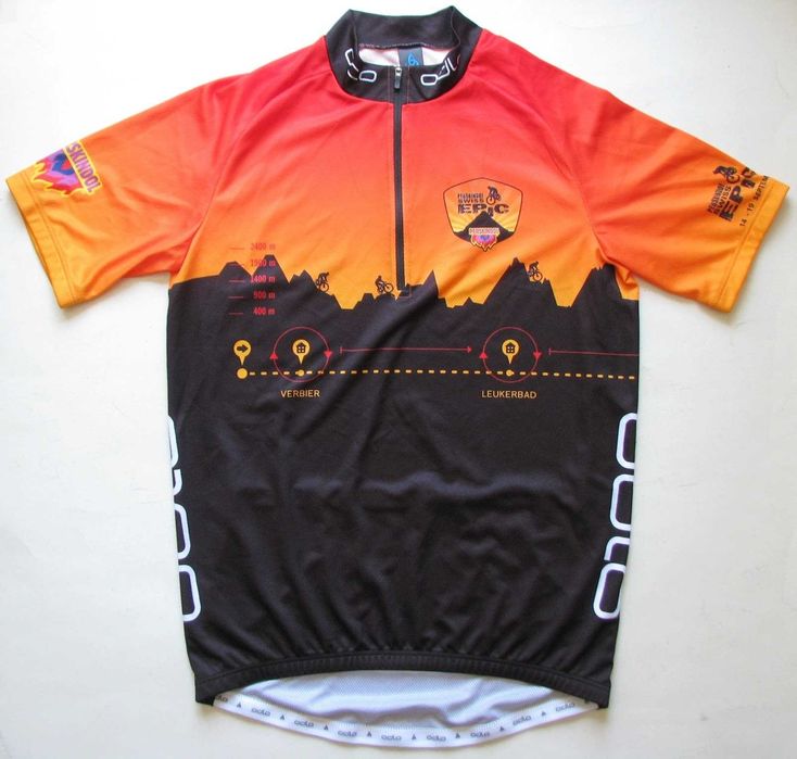 ВелоФутболка ODLO Perskindol Swiss Epic Wos L Men M orange джерсі
