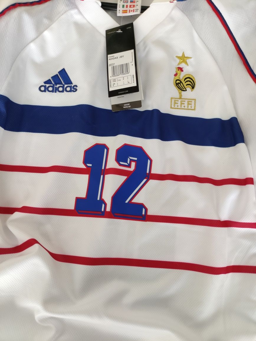 Reprezentacja Francji Retro 1998 Thierry Henry #12 Adidas r.L legenda