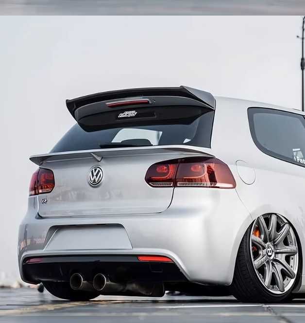 Golf 6 GTI GTD R Lotka Dokładka Spoiler Czarny Połysk