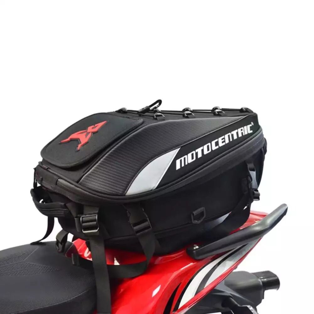 Saco mochila traseira moto cafe racer