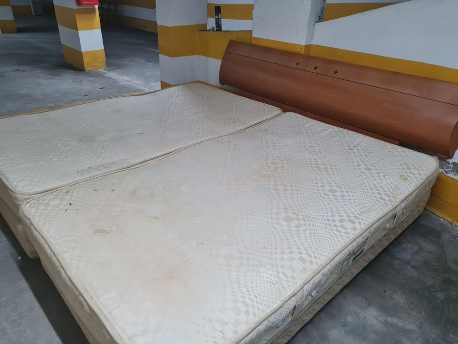 Camas solteiro corpo e meio