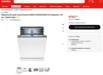 Máquina de lavar loiça BOSCH SGV4HVX33E (725€ em loja)