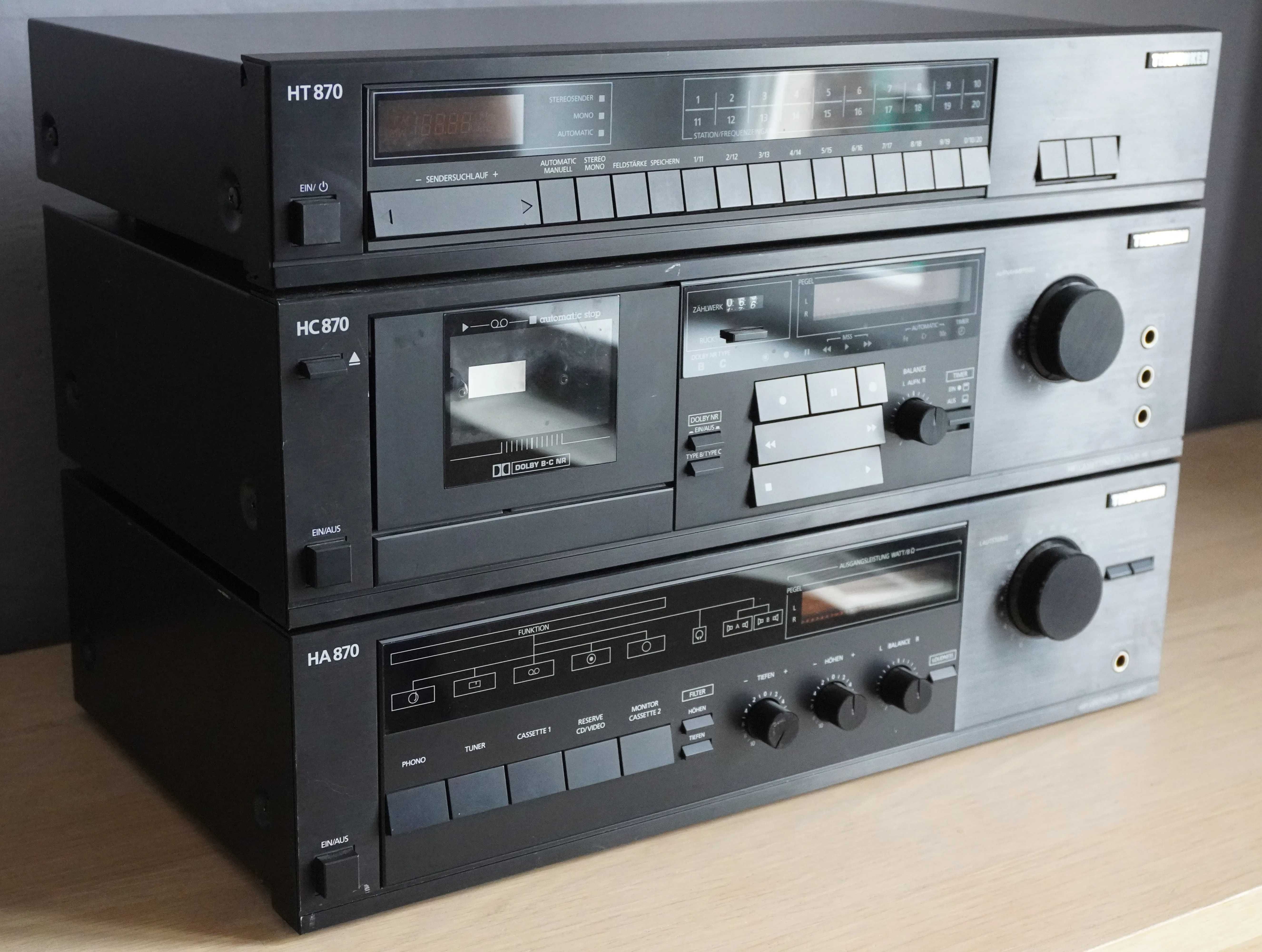 Wieża Telefunken HA 870 Wzmacniacz Magnetofon Radio
