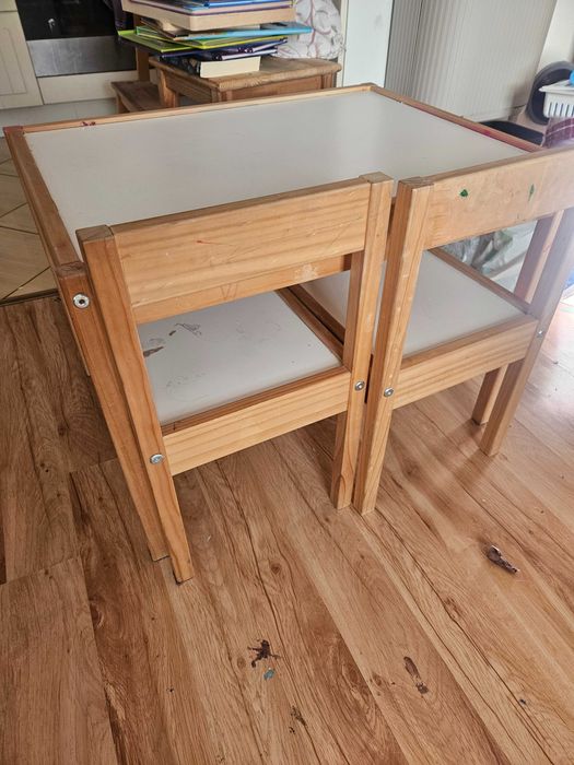 Komplet stolik i 2 krzesla Ikea LAAT, stan dobry.