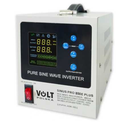 Гибридный ИБП/инвертор VoltPolska SINUSPRO 850 E PLUS 12/230V 500/850W