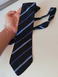 markowy elegancki krawat męski Pelo paski jedwabny